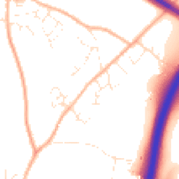 Daytime road noise heatmap for TR9 6GB