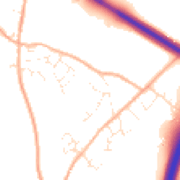 Daytime road noise heatmap for TR9 6GD