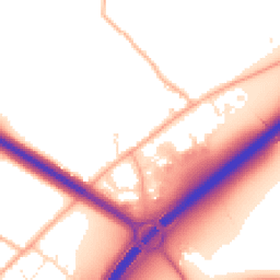 Daytime road noise heatmap for TR9 6GF
