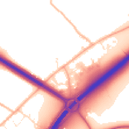 Daytime road noise heatmap for TR9 6HH