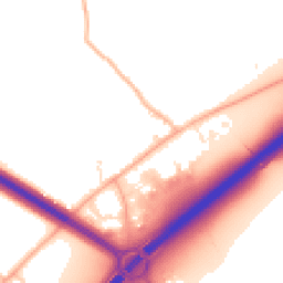 Daytime road noise heatmap for TR9 6HJ
