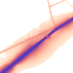 Daytime road noise heatmap for TR9 6HW
