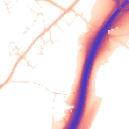 Daytime road noise heatmap for TR9 6LG