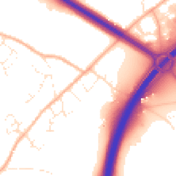 Daytime road noise heatmap for TR9 6LH