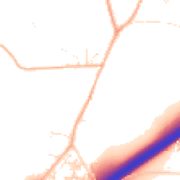 Daytime road noise heatmap for TR9 6LT