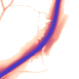 Daytime road noise heatmap for TR9 6NN