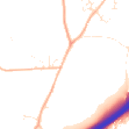 Daytime road noise heatmap for TR9 6NR