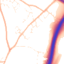 Daytime road noise heatmap for TR9 6PB