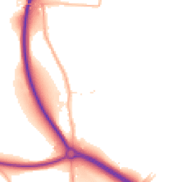 Daytime road noise heatmap for TR9 6PJ