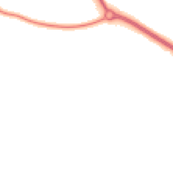 Night-time road noise heatmap for TR9 6PY