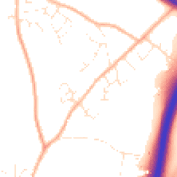 Daytime road noise heatmap for TR9 6QT
