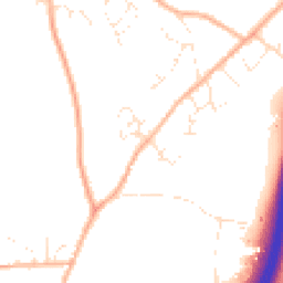 Daytime road noise heatmap for TR9 6QU