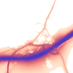 Daytime road noise heatmap for TR9 6TR