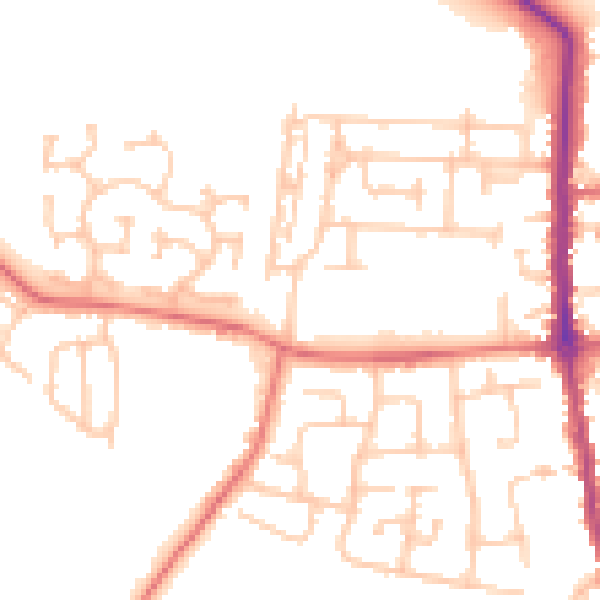 Daytime road noise heatmap for TS11 6AH