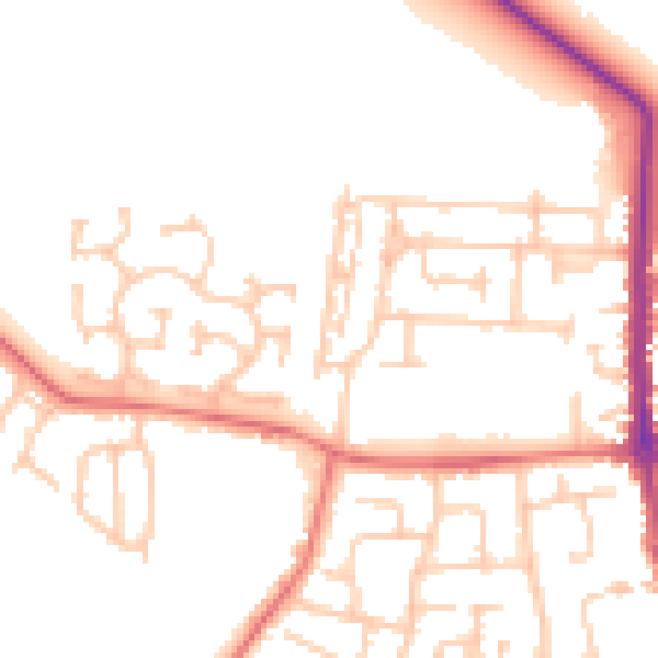 Daytime road noise heatmap for TS11 6AJ