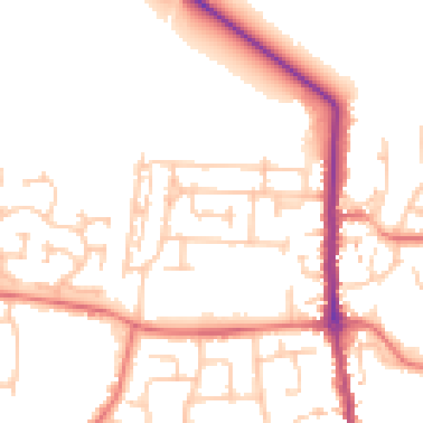Daytime road noise heatmap for TS11 6BD