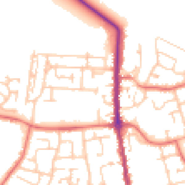Daytime road noise heatmap for TS11 6BH