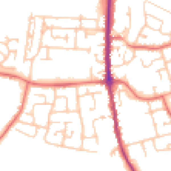 Daytime road noise heatmap for TS11 6BS