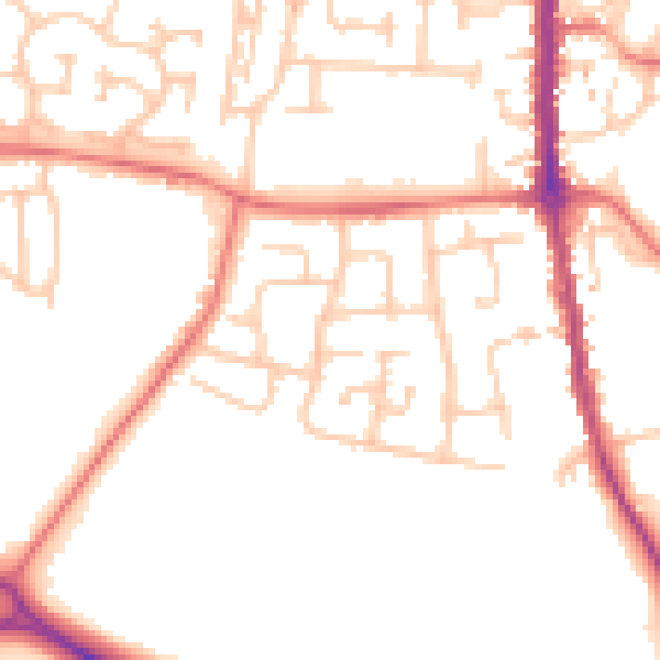 Daytime road noise heatmap for TS11 6DH