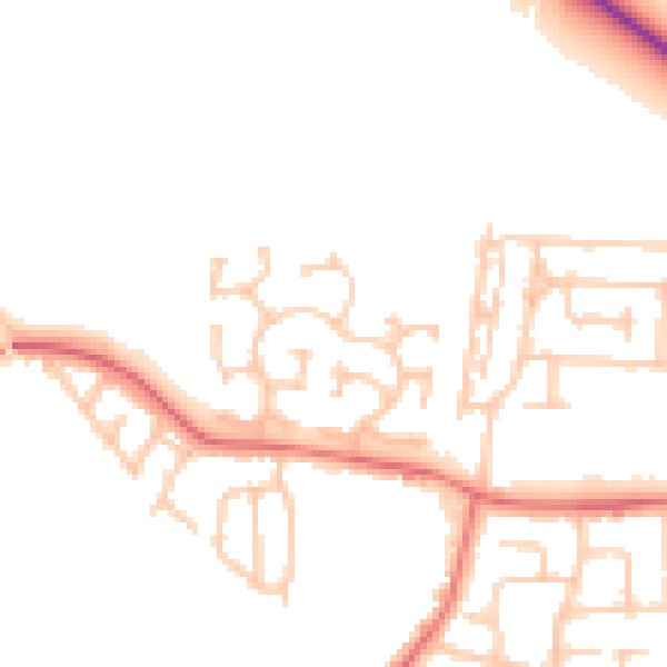Daytime road noise heatmap for TS11 6NA
