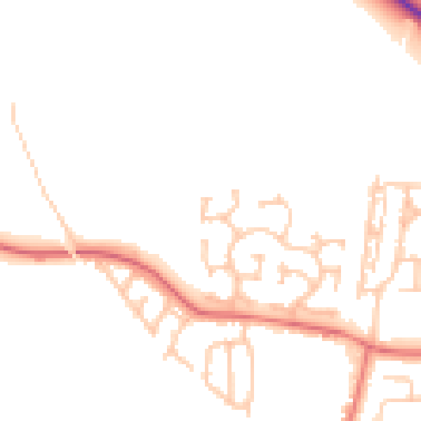 Daytime road noise heatmap for TS11 6NB