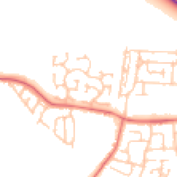 Daytime road noise heatmap for TS11 6NL