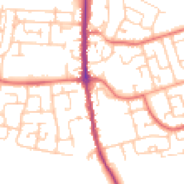 Daytime road noise heatmap for TS11 7GH