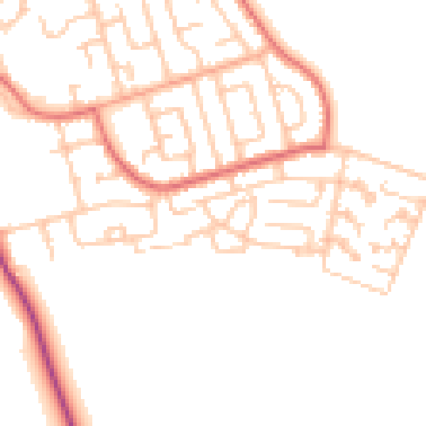 Daytime road noise heatmap for TS11 7HU