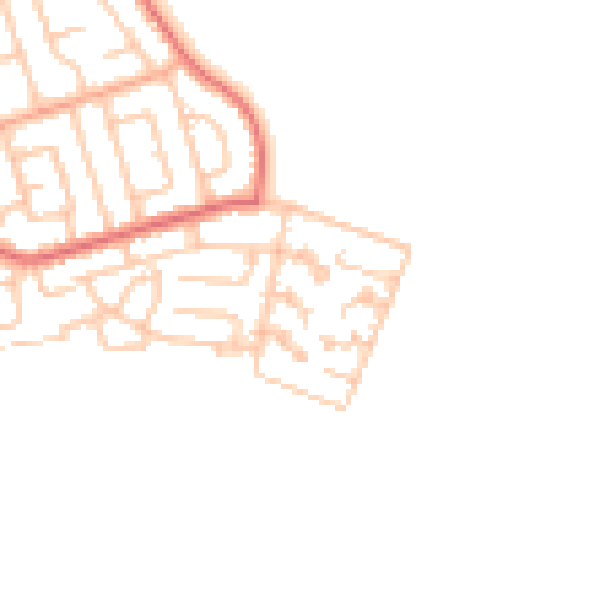 Daytime road noise heatmap for TS11 7JF