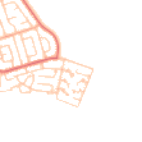 Daytime road noise heatmap for TS11 7JG