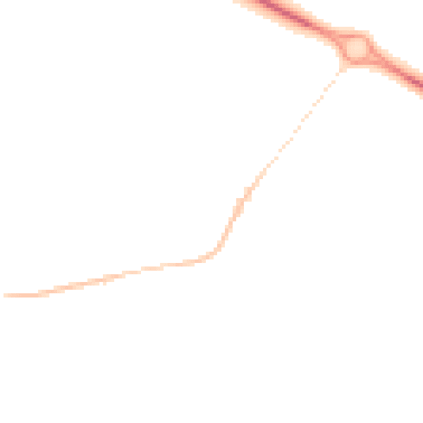 Night-time road noise heatmap for TS11 8AL