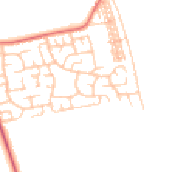 Daytime road noise heatmap for TS11 8DN