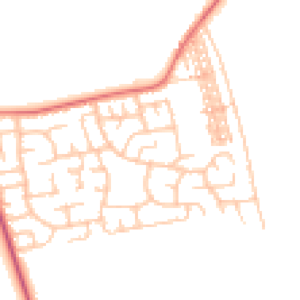 Daytime road noise heatmap for TS11 8DT