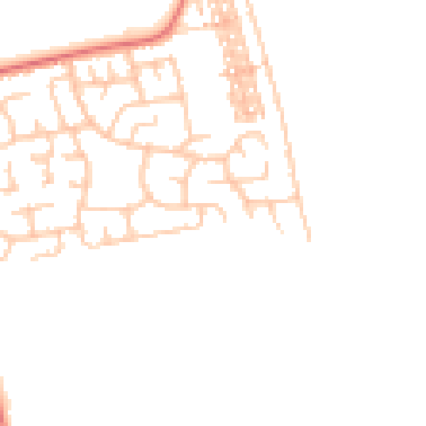 Daytime road noise heatmap for TS11 8DU