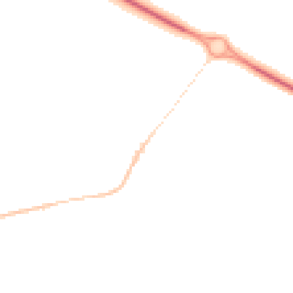 Night-time road noise heatmap for TS11 8EG
