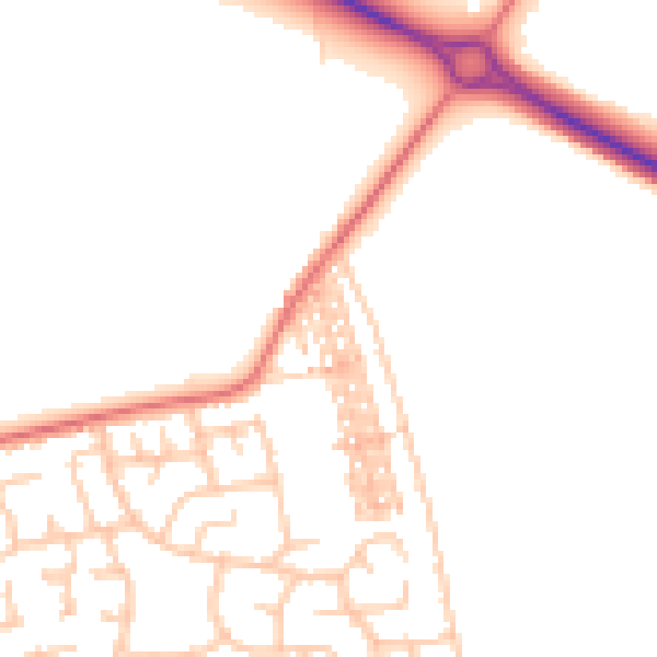 Daytime road noise heatmap for TS11 8EH