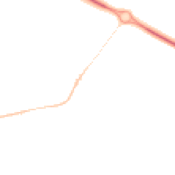 Night-time road noise heatmap for TS11 8EH