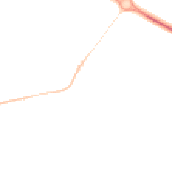 Night-time road noise heatmap for TS11 8EX