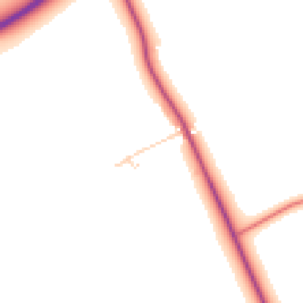 Daytime road noise heatmap for TS11 8HF