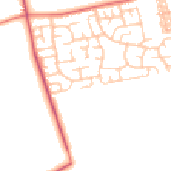 Daytime road noise heatmap for TS11 8HW
