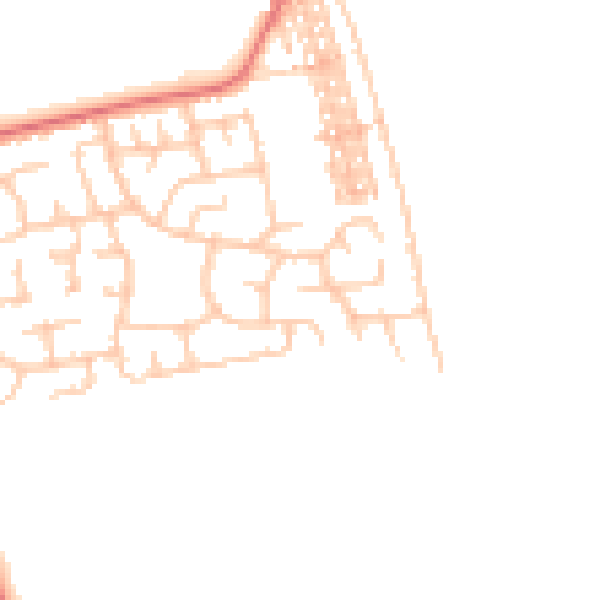 Daytime road noise heatmap for TS11 8JQ