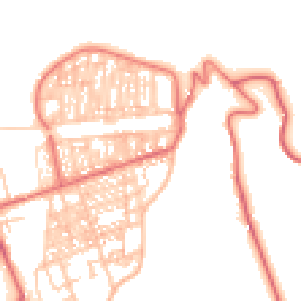 Daytime road noise heatmap for TS12 1AN