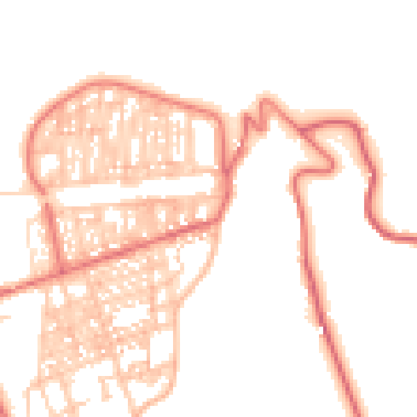 Daytime road noise heatmap for TS12 1AS