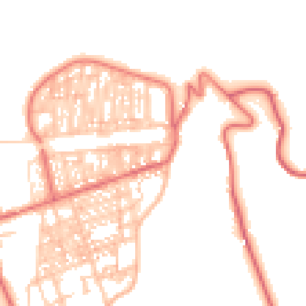 Daytime road noise heatmap for TS12 1AW
