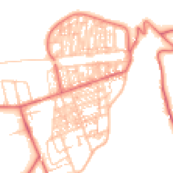 Daytime road noise heatmap for TS12 1AX
