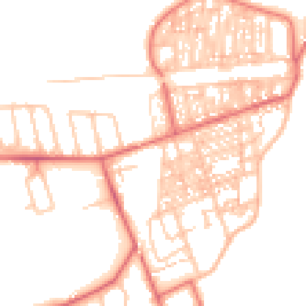 Daytime road noise heatmap for TS12 1BB