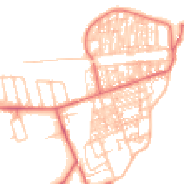Daytime road noise heatmap for TS12 1BD