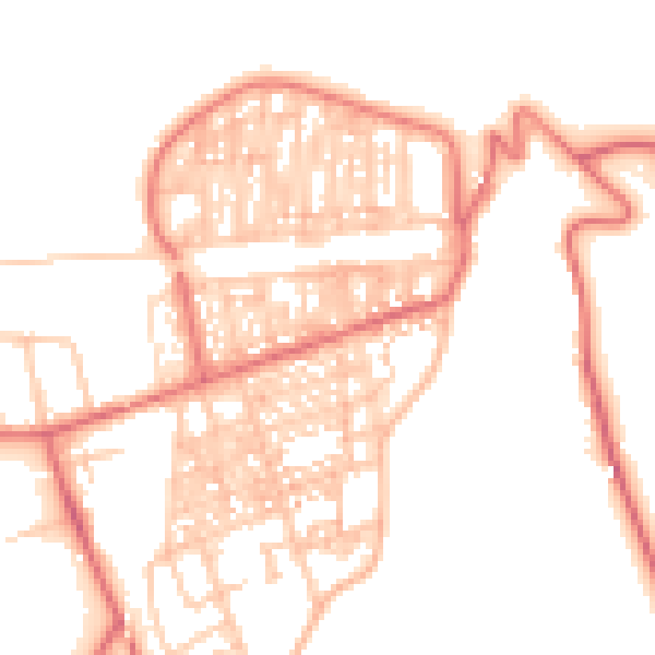 Daytime road noise heatmap for TS12 1BH