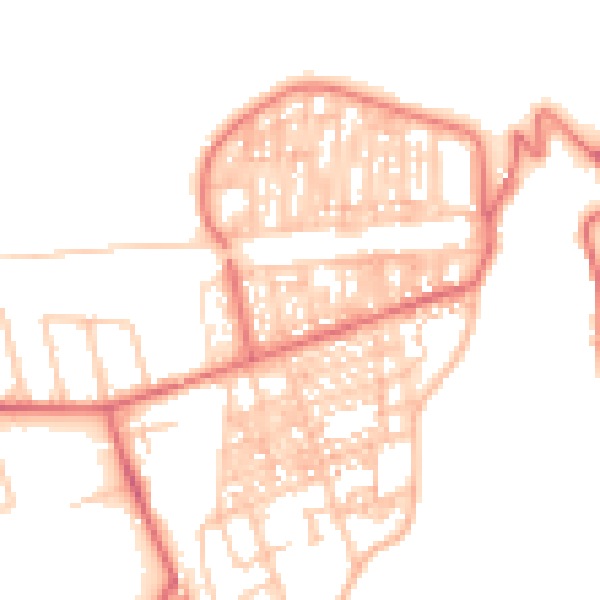 Daytime road noise heatmap for TS12 1BN