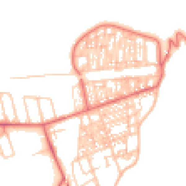 Daytime road noise heatmap for TS12 1BW
